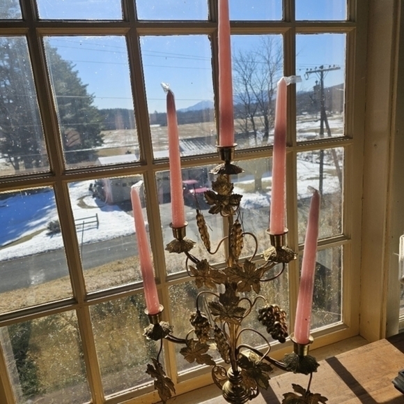 Antique/vintage‎ gilt bronze candelabra - Picture 4 of 7
